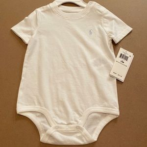 Ralph Lauren Polo Cotton Jersey Bodysuit